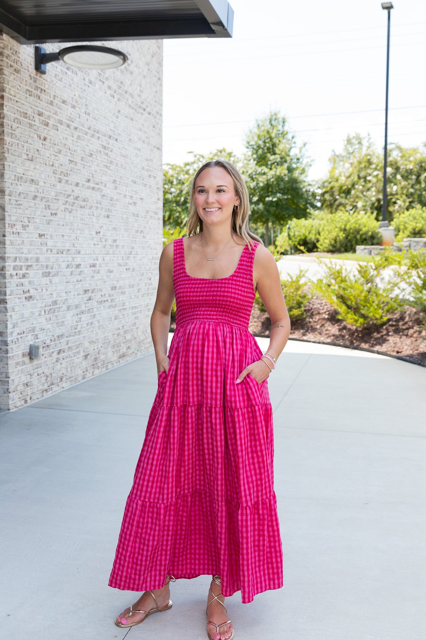 Kinley Smocked Bodice Maxi Dress