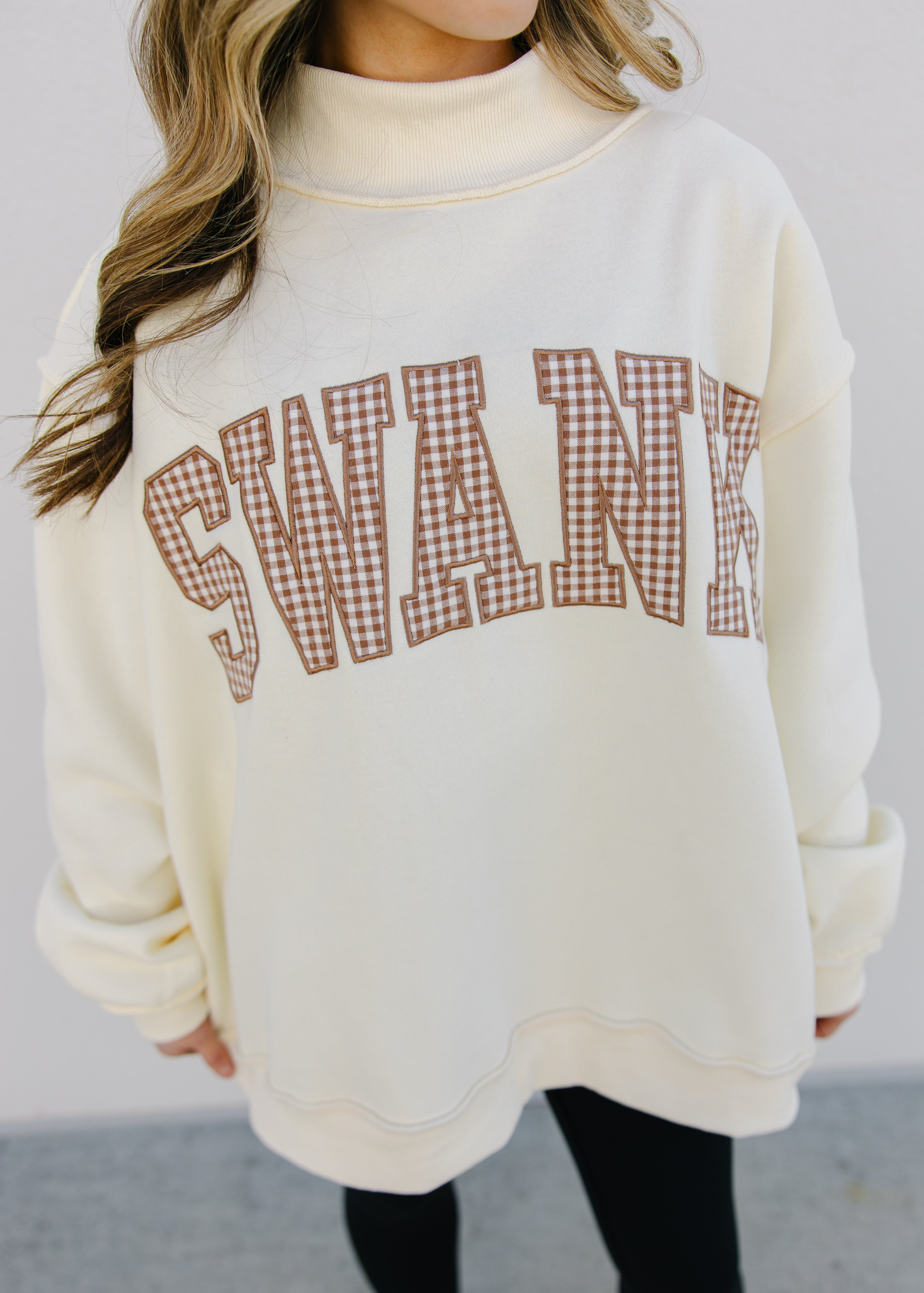Swank Mock Neck Sweatshirt