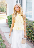 Elara Bow Neck Blouse