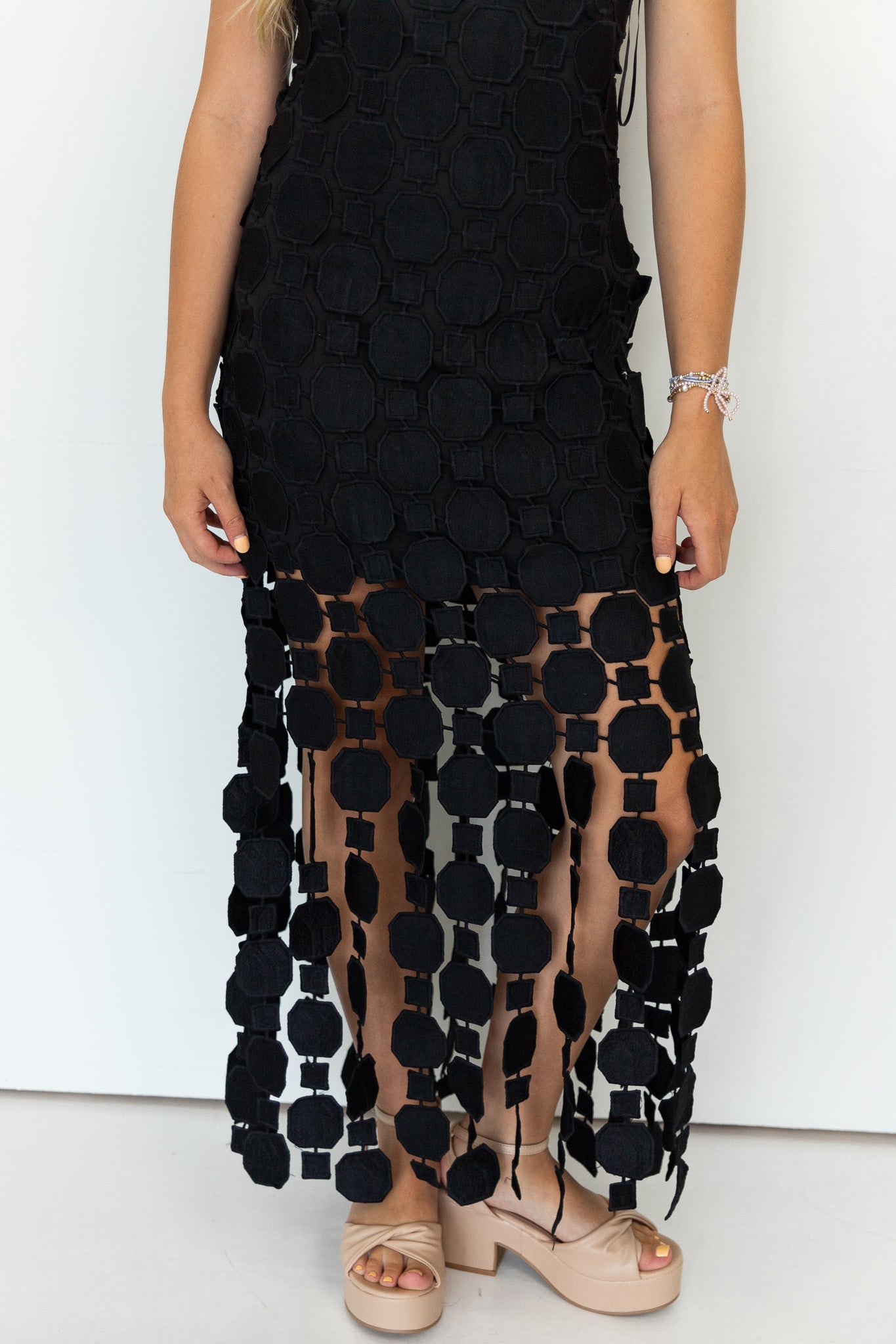 Anniston Textured Midi Dress