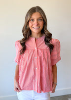 Lottie Puff Sleeve Swing Top