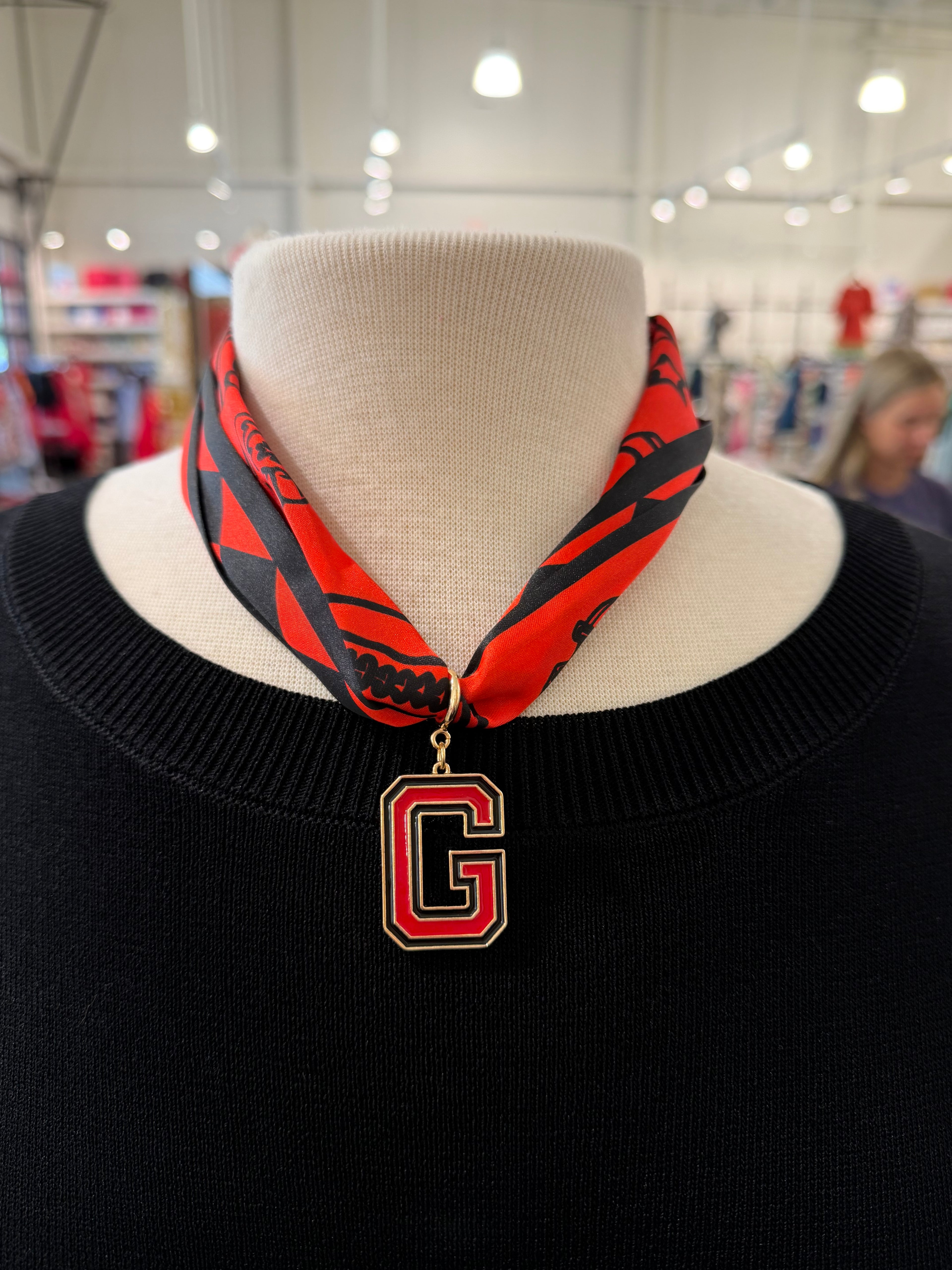 GAMEDAY Initial Scarf NeckIce
