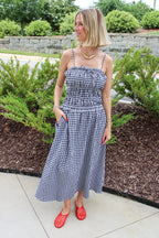Ella Gingham Maxi Dress
