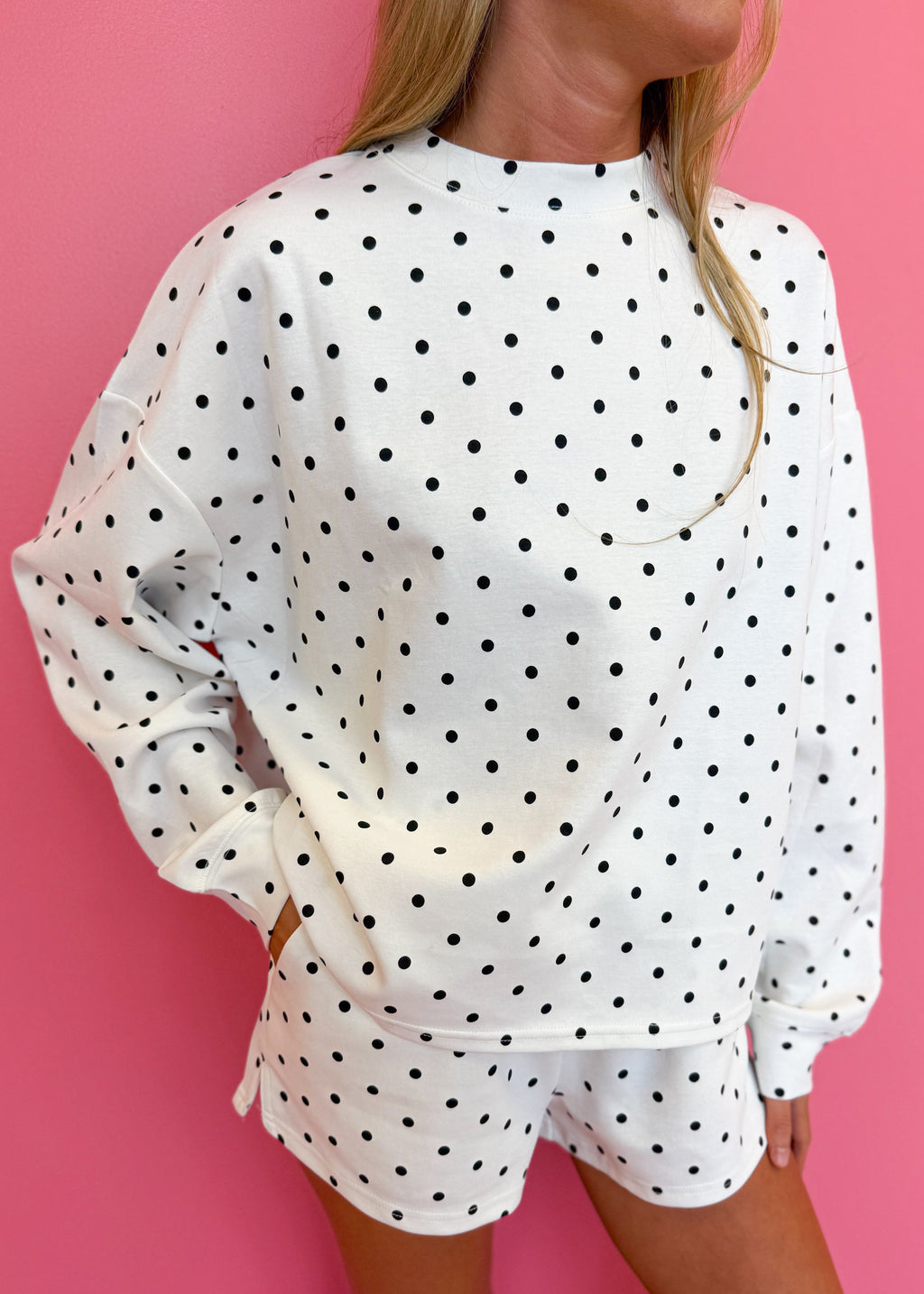 Poppy Polka Dot Lounge Short Set