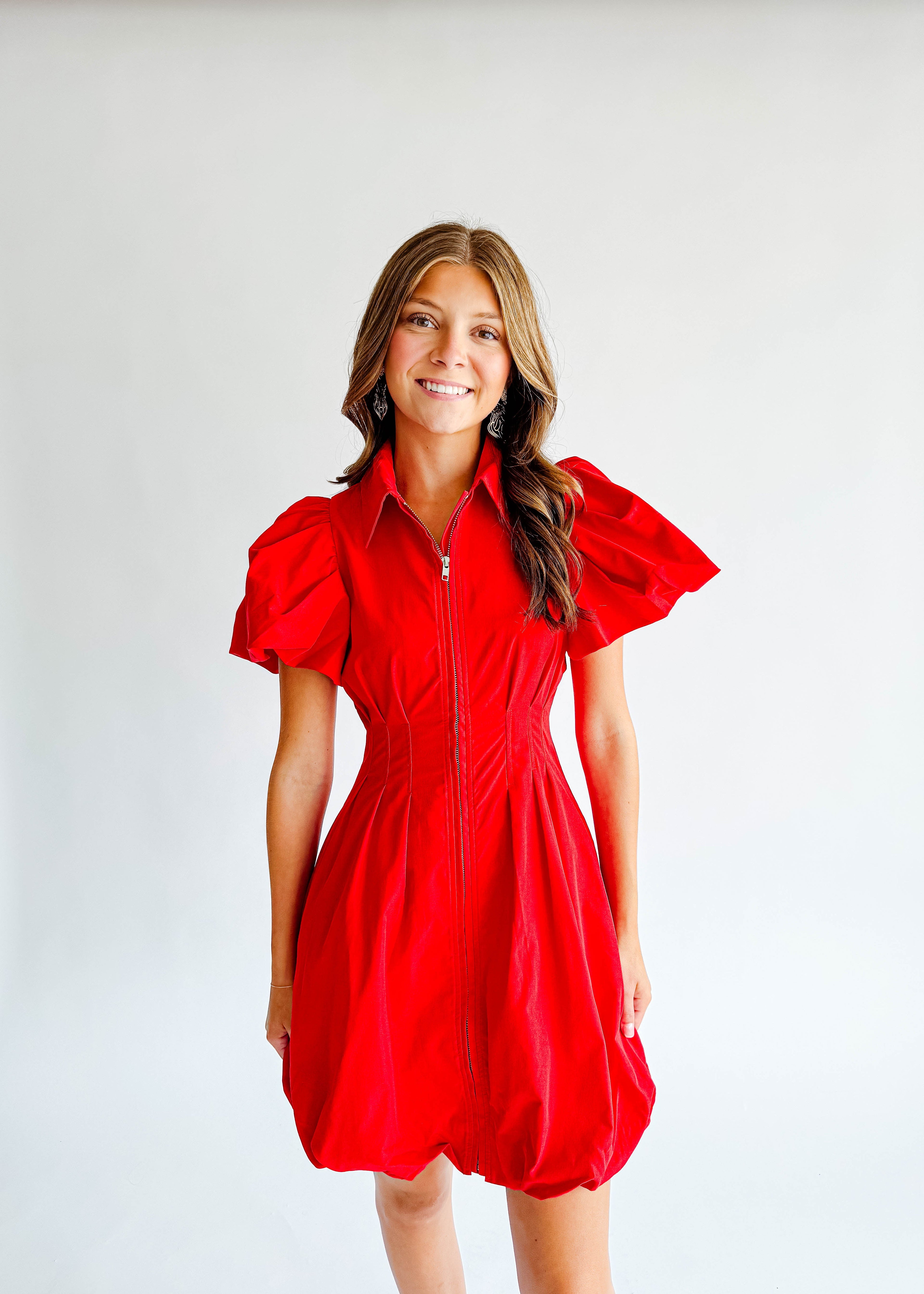 Katie Zip Up Mini Dress