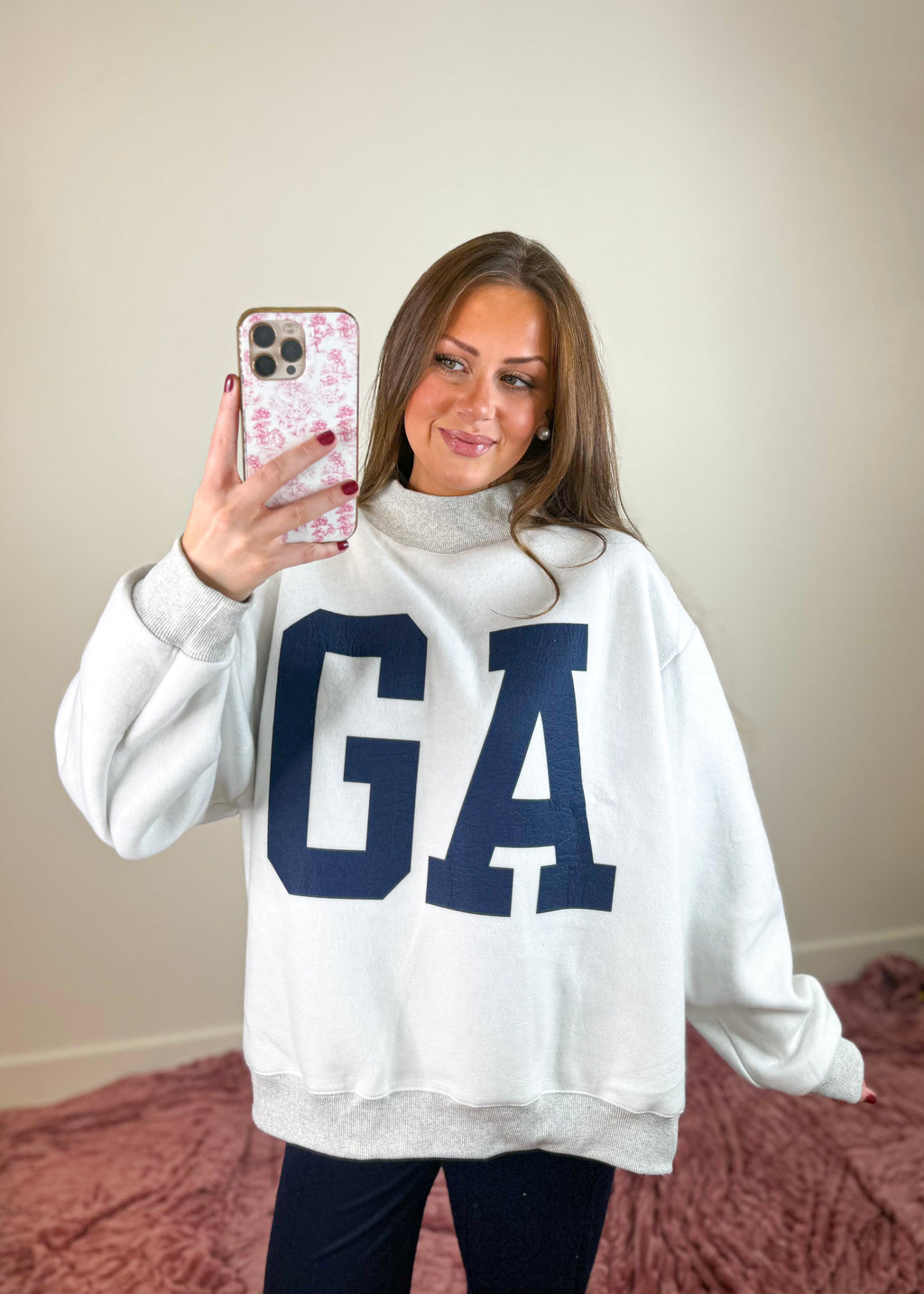 GA Southern Reversible Mock Neck