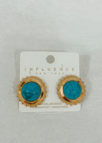 Dome Stone Earrings