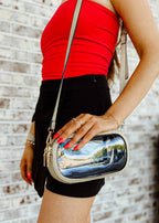 Double Zipper Oval Clear Bag