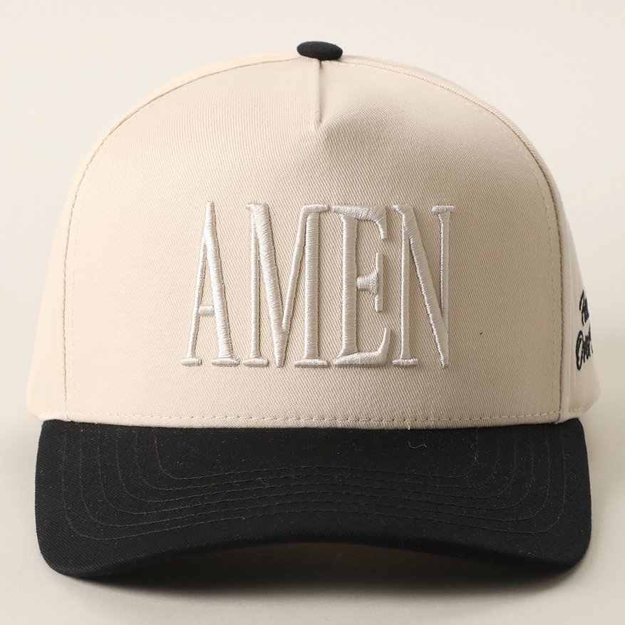 AMEN 3D Embroidered Two-Tone Trucker Hat