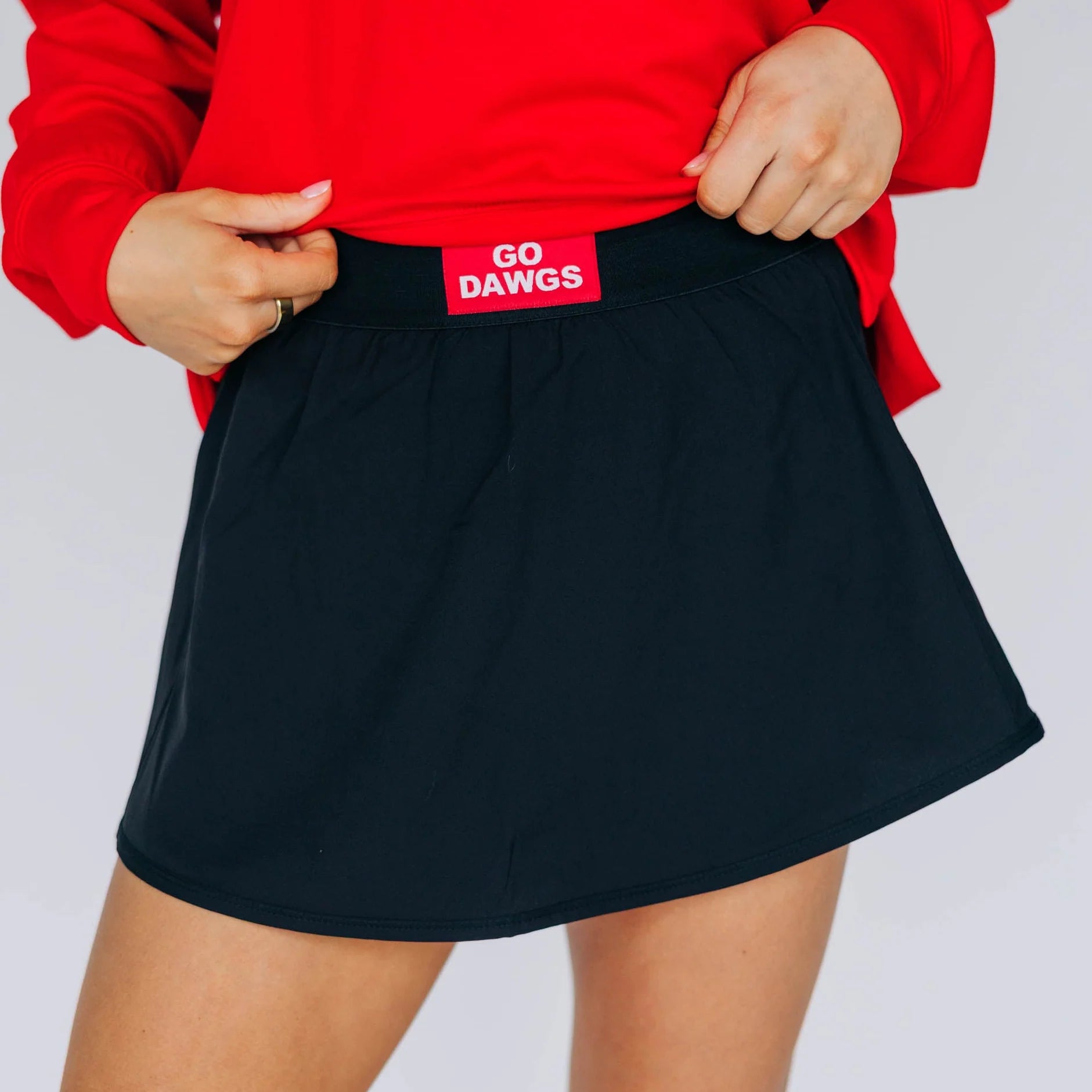 The Alli Tennis Skort Go Dawgs Woven Label