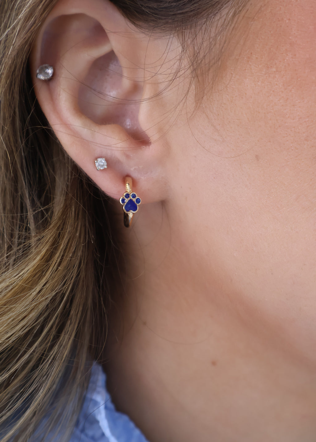 GAMEDAY Accented Paw Hoops