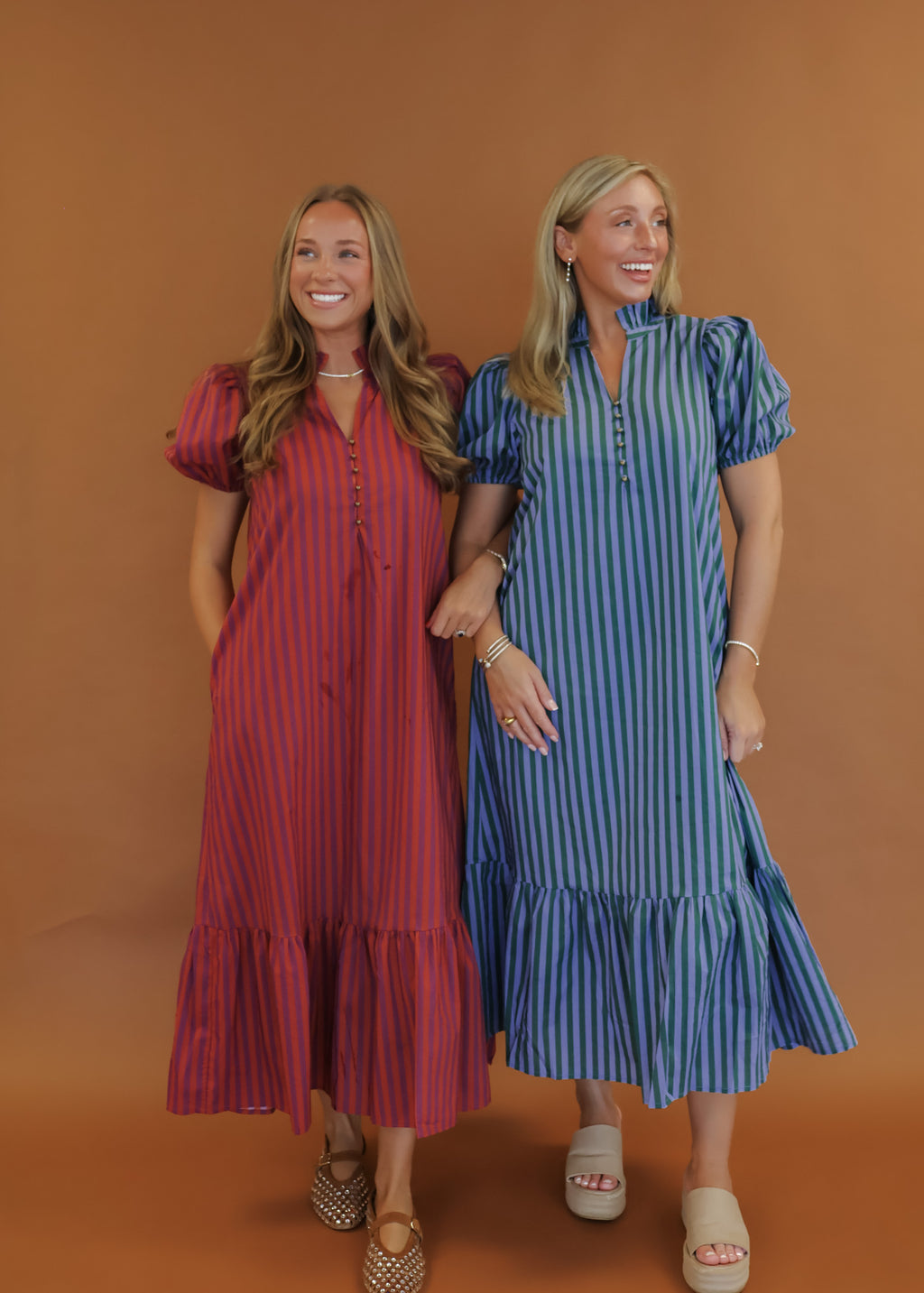 Elise Striped Maxi Dress