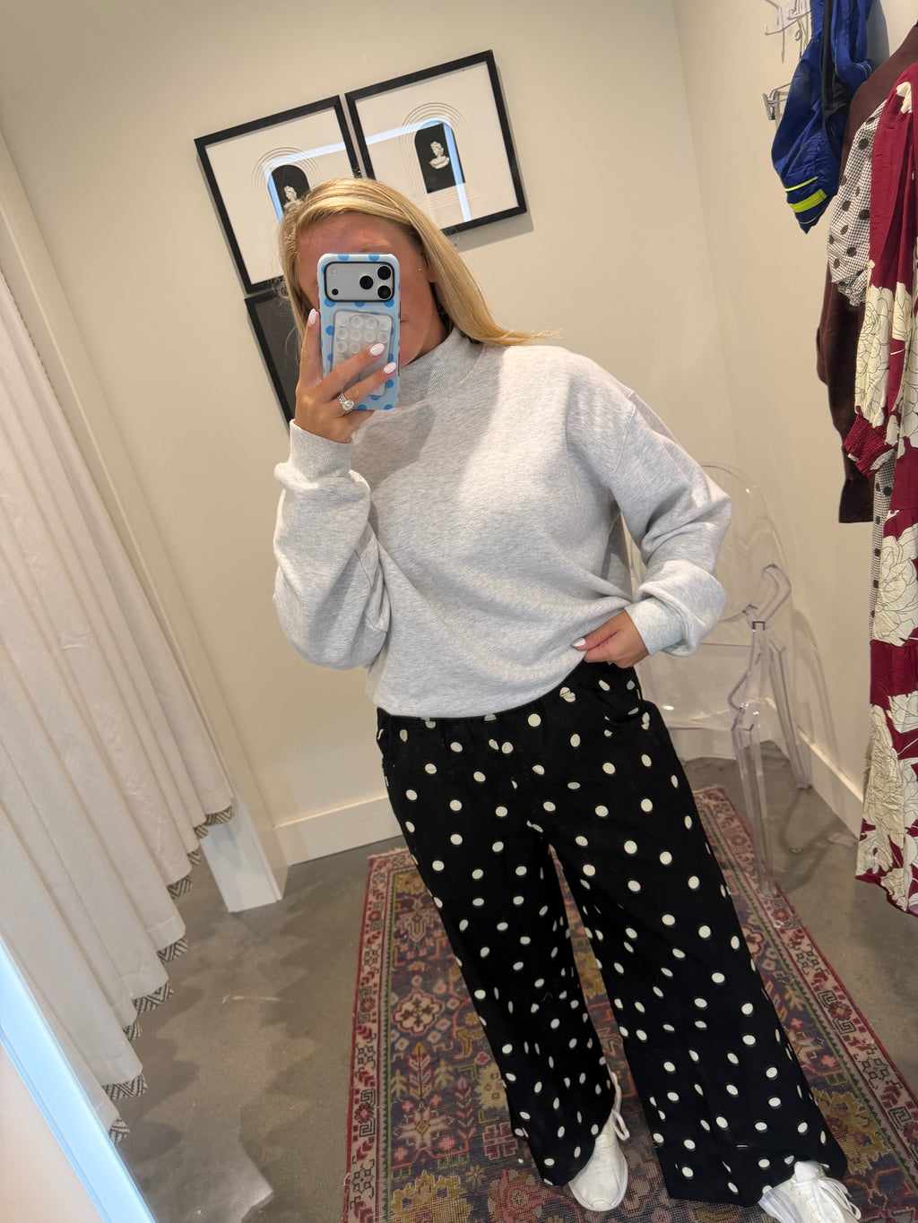 Paola Relaxed Polka Dot Pants