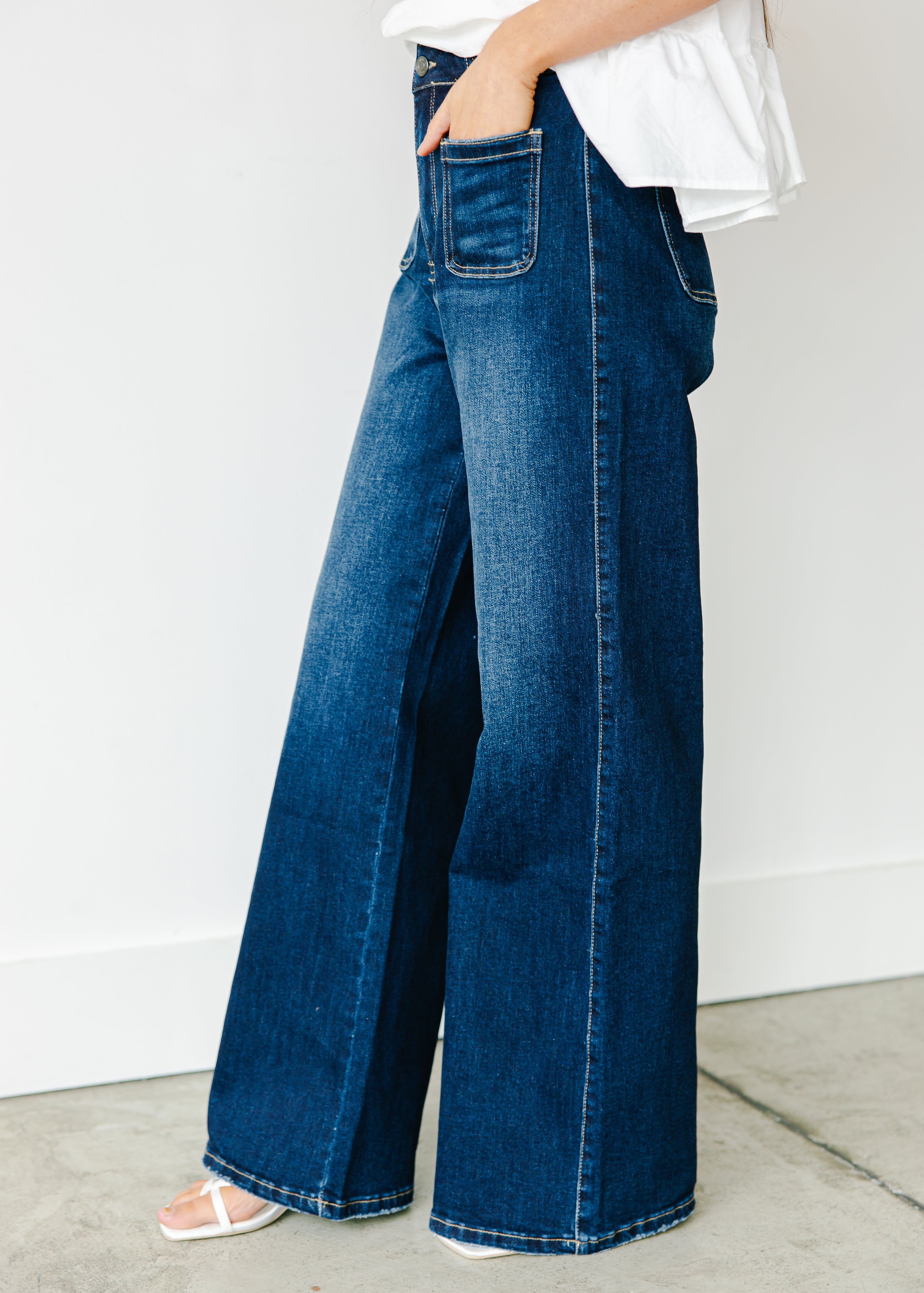 Front Pocket Flare Jeans The Swank Company Front Pocket Flare Jeans The Swank Company
