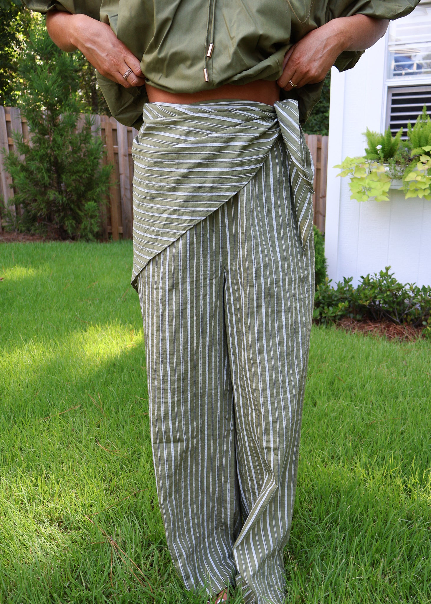 Stephanie Wrap Wide Leg Pants