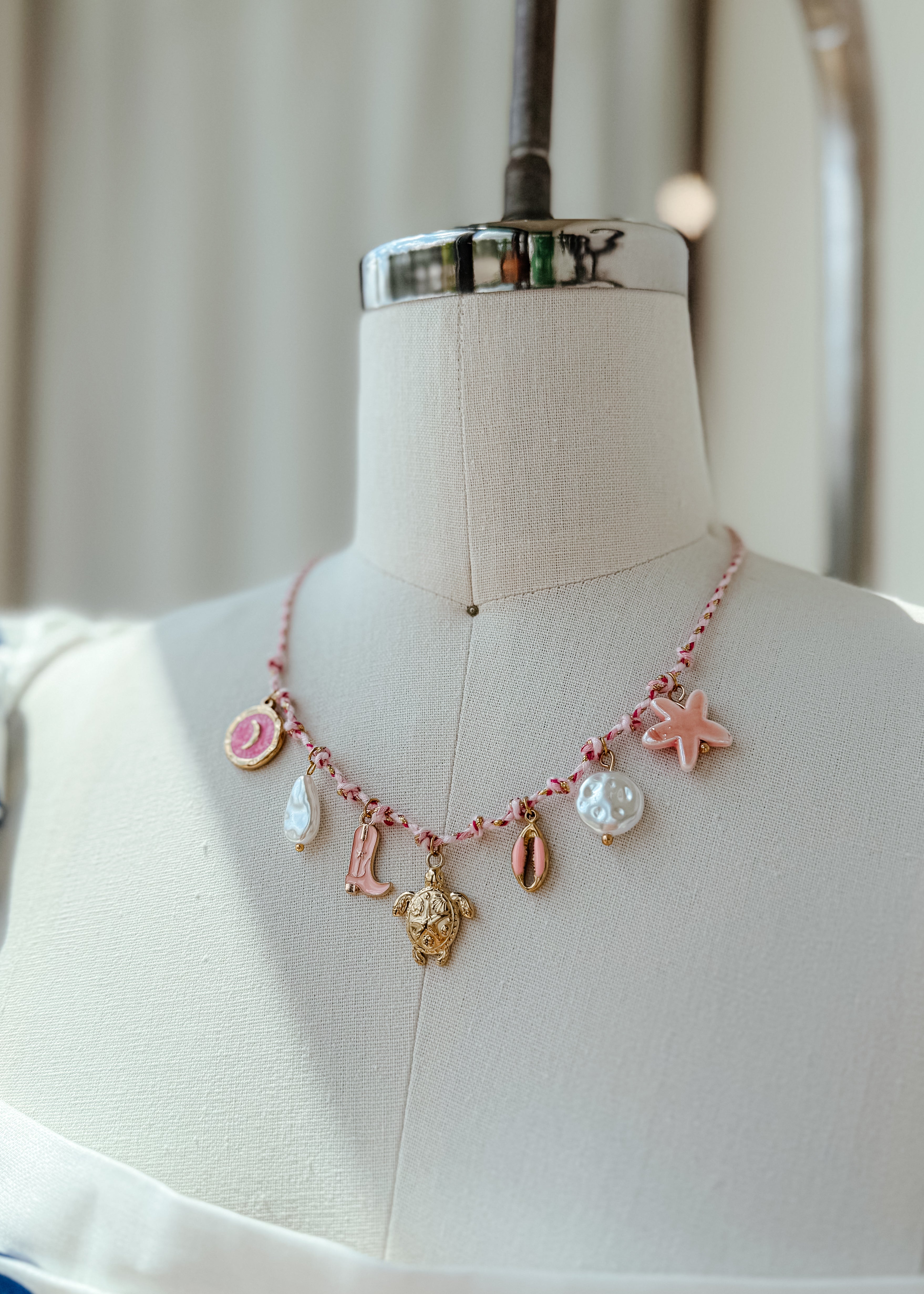 Costal Cord Charm Necklace