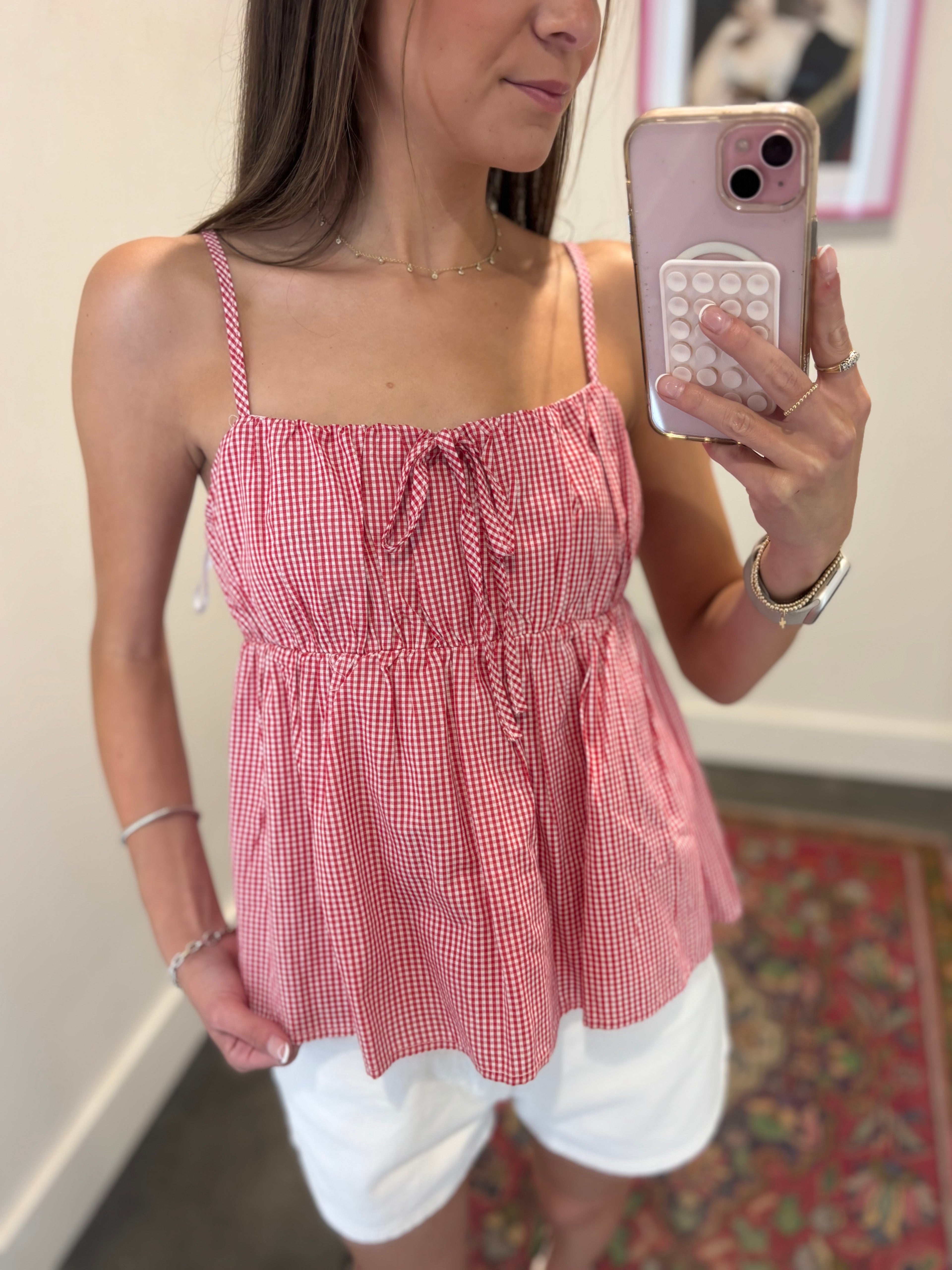 Sadie Spaghetti Babydoll Top