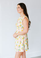 Madison Bloom Twist Waist Mini Dress