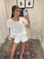 Winnie Lace Trim Blouse