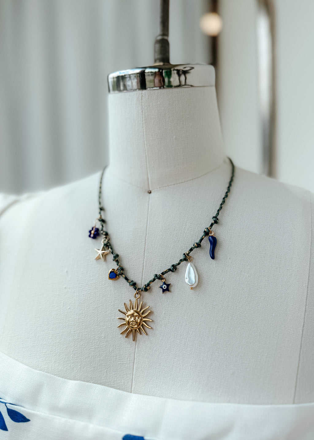 Costal Cord Charm Necklace