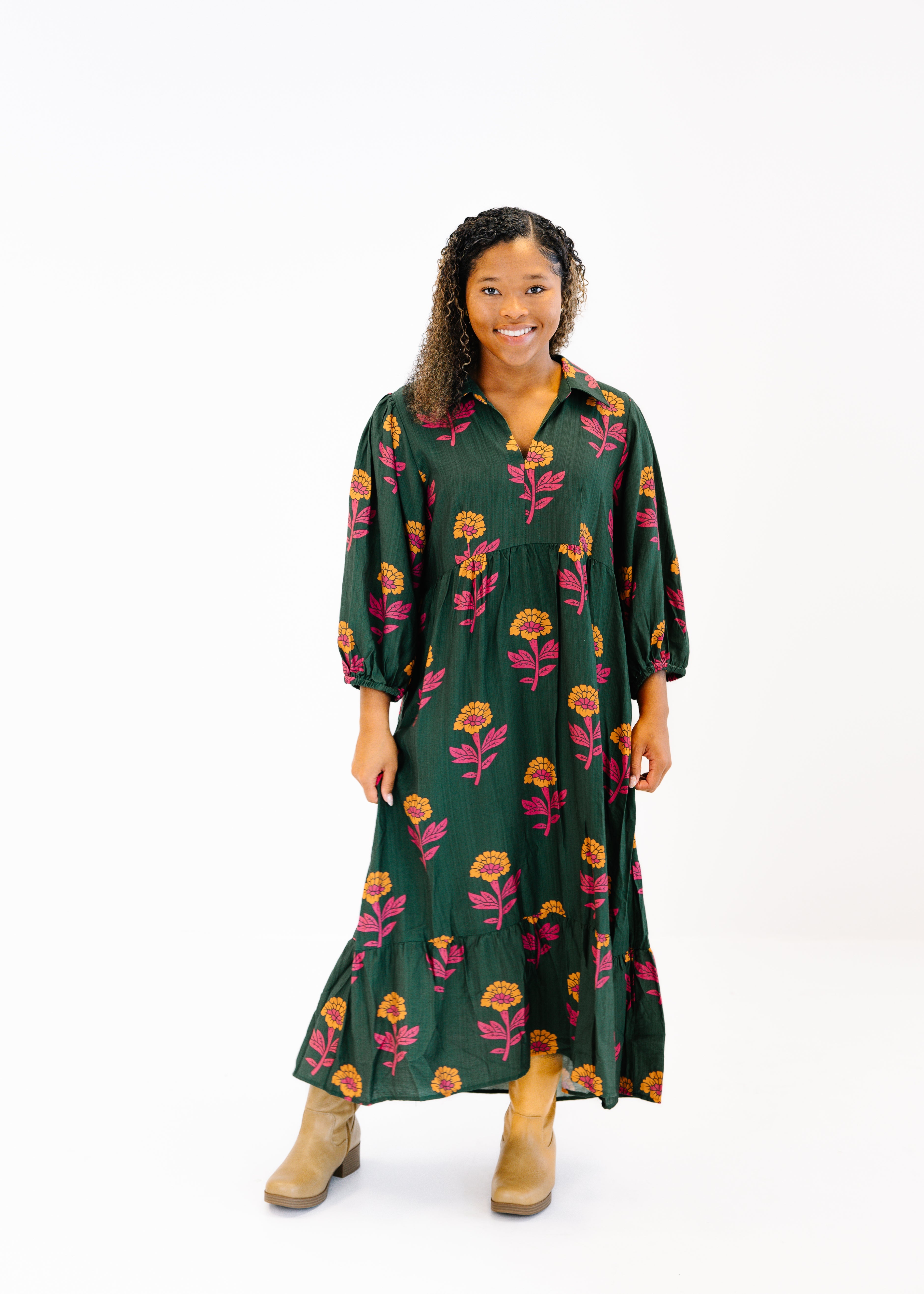 Willa Collared Midi Dress