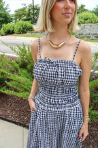 Ella Gingham Maxi Dress