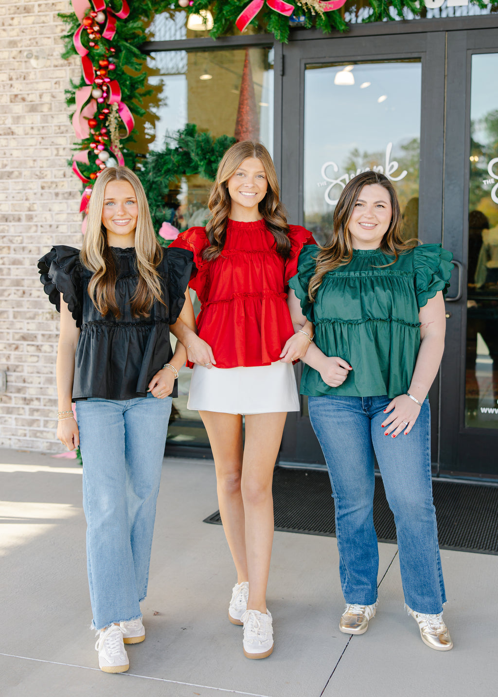 Aurora Ruffle Sleeve Top