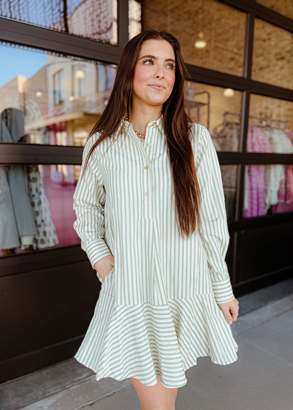 Lacey Long Sleeves Mini Dress