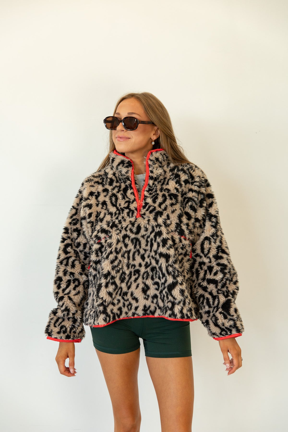 Lainey Leopard Print Pullover