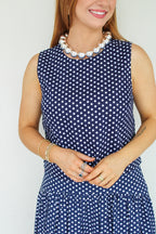Jane Polka Dot Sleeveless Boxy Tank