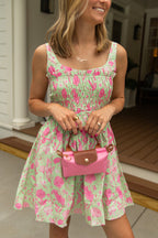 Sylvia Smocked Floral Midi Dress