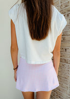 Maisie Gingham Skort
