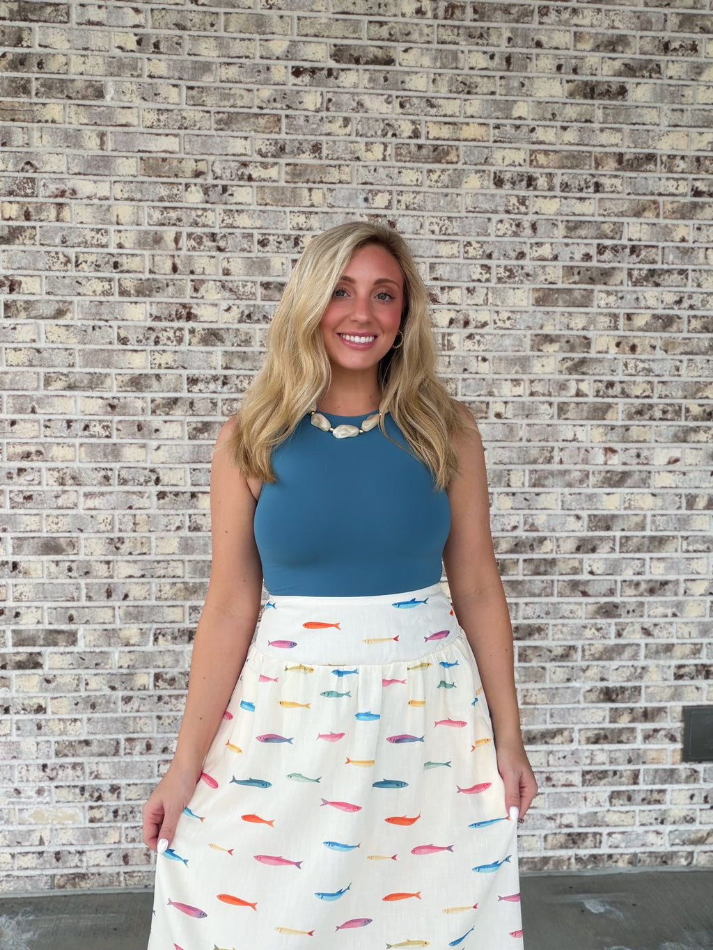 Positano Pesce Midi Skirt