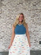 Positano Pesce Midi Skirt