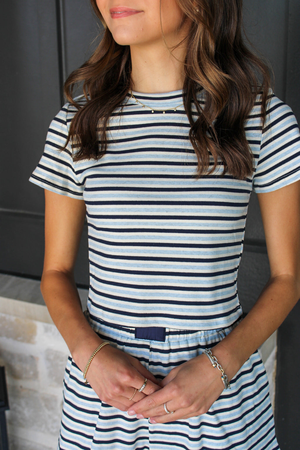 Sophie Stripe Lounge Top