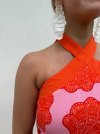 Seashell Halter Maxi Dress