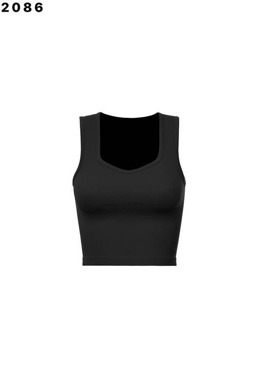Aisha V-neck Crop Tank