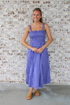 Lauren Striped Midi Dress