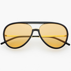 Shay Unisex Aviator Sunglasses - Soft Amber