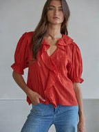 Henry Ruffle Blouse