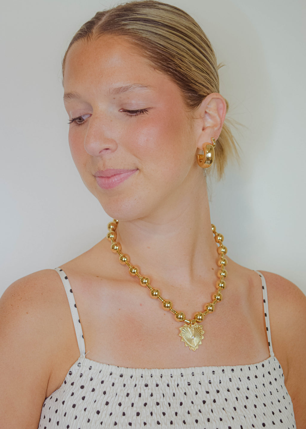 Accented Crystal Heart Necklace