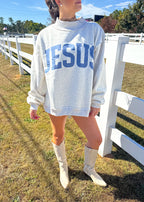 Jesus Reversible Mock Neck Sweatshirt