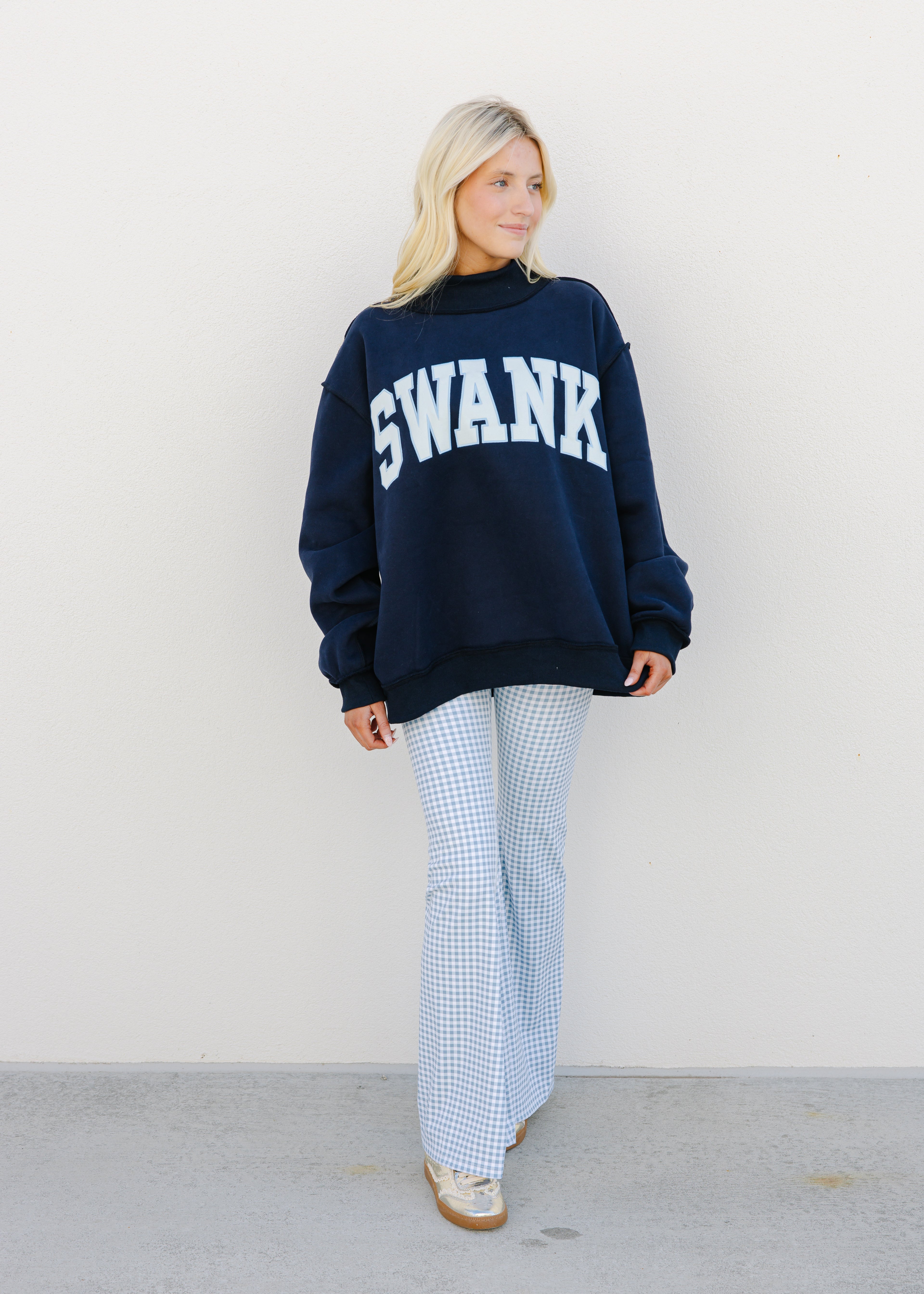 Swank Mock Neck Sweatshirt
