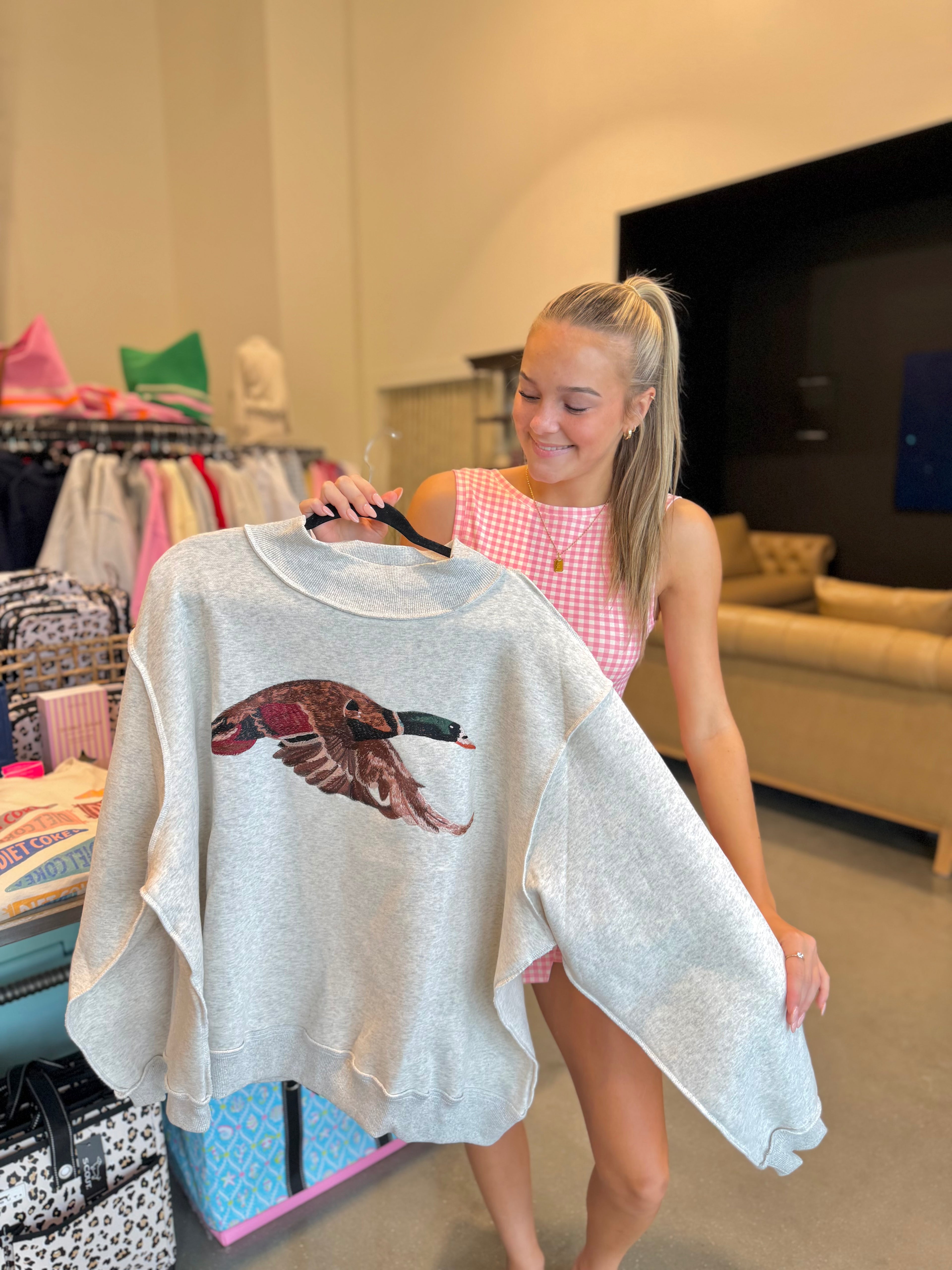 Mallard Mock Neck Sweatshirt