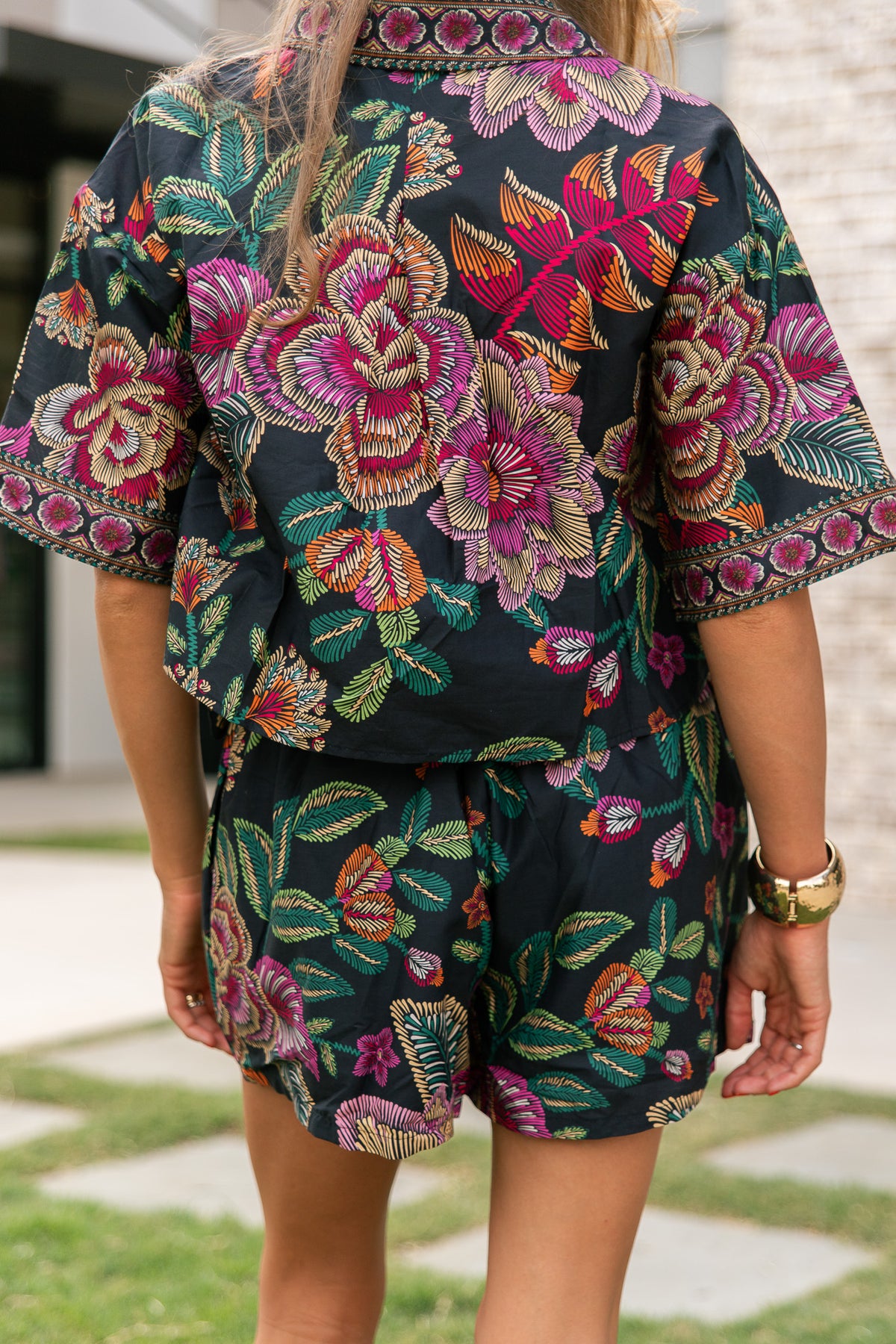 Rosalie Garden Short Sleeve Top