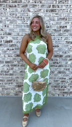 Seashell Halter Maxi Dress