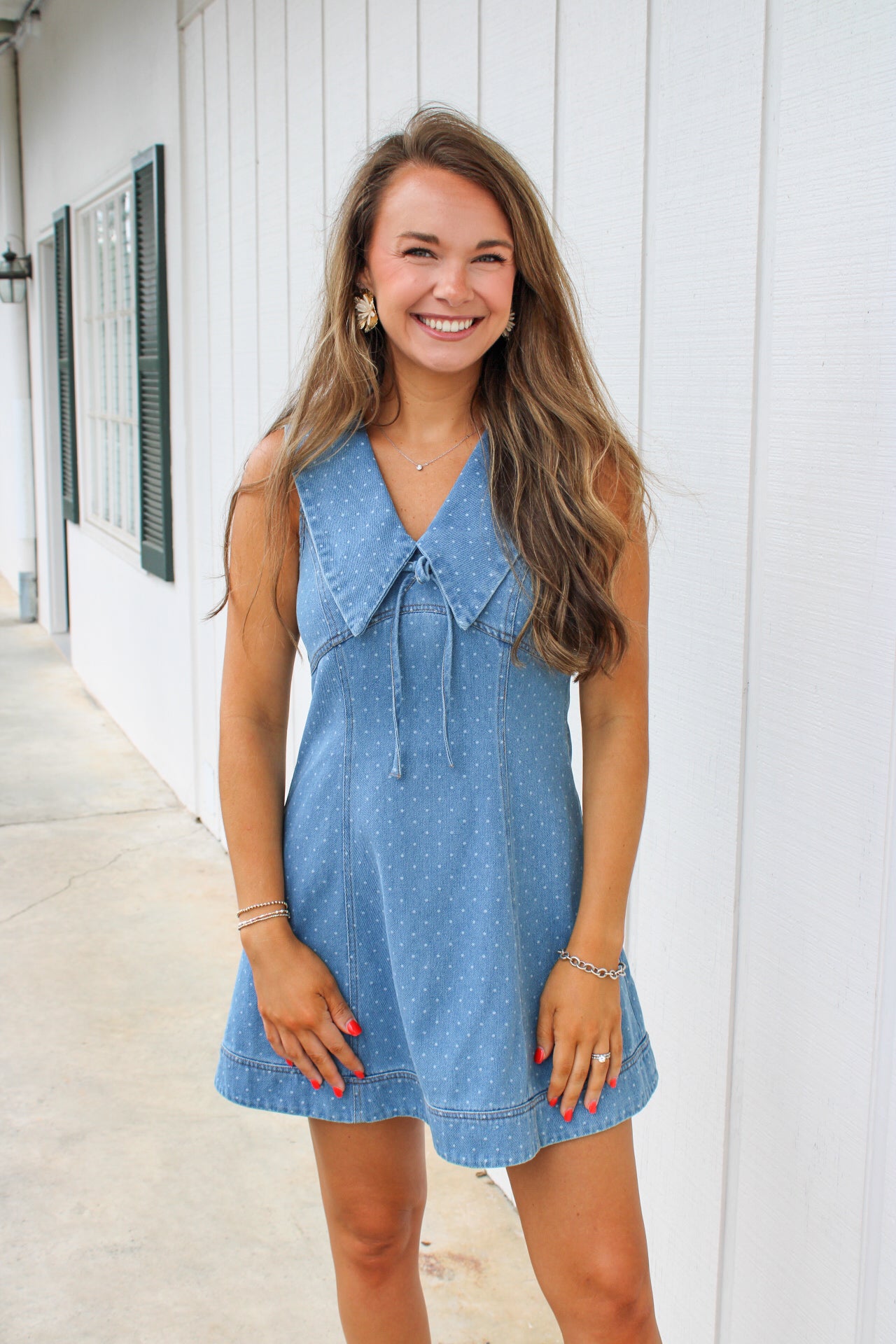flared denim mini dress Sweet Denim Corset Flare Mini Dress