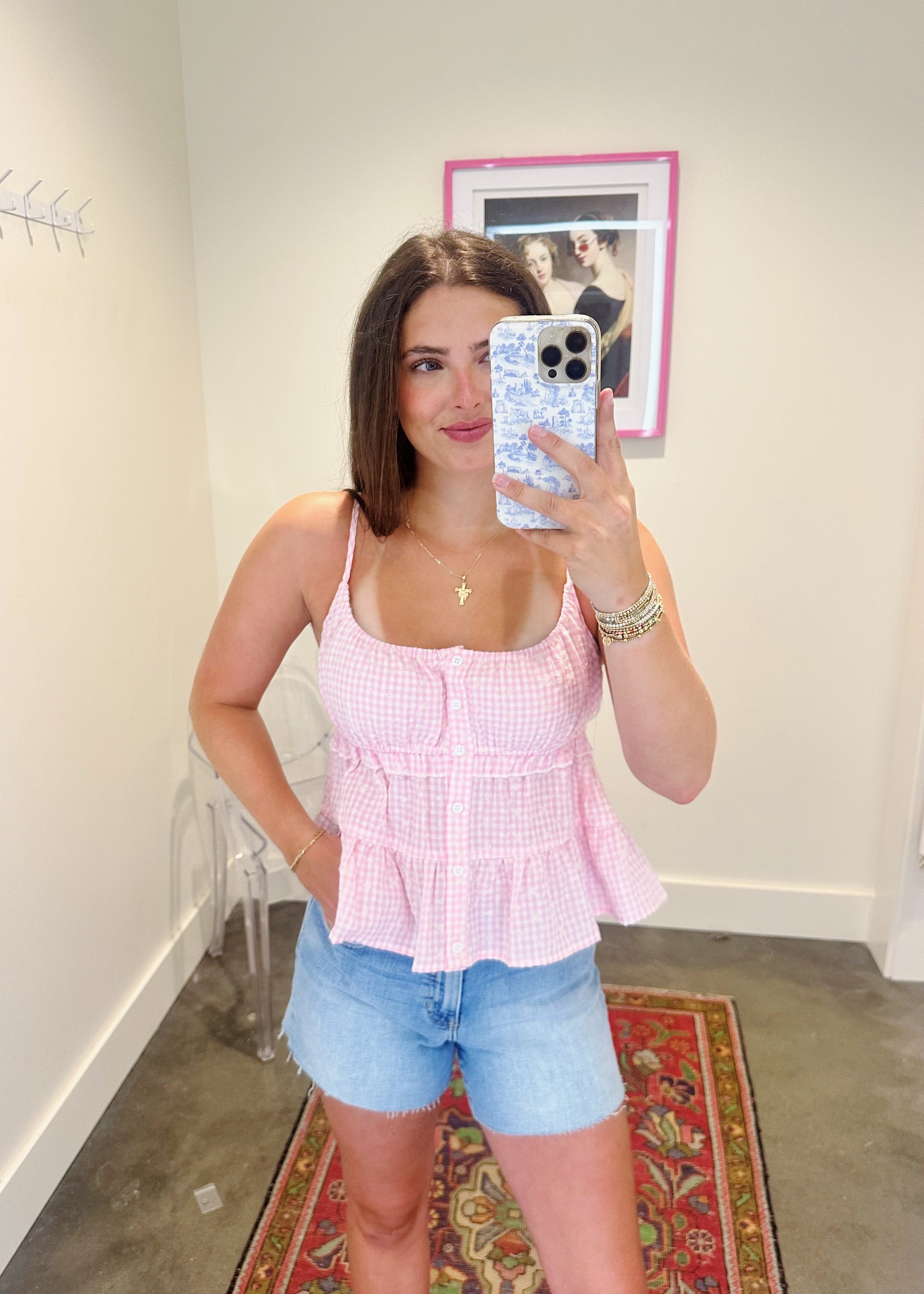 Sheree Baby Doll Spaghetti Top