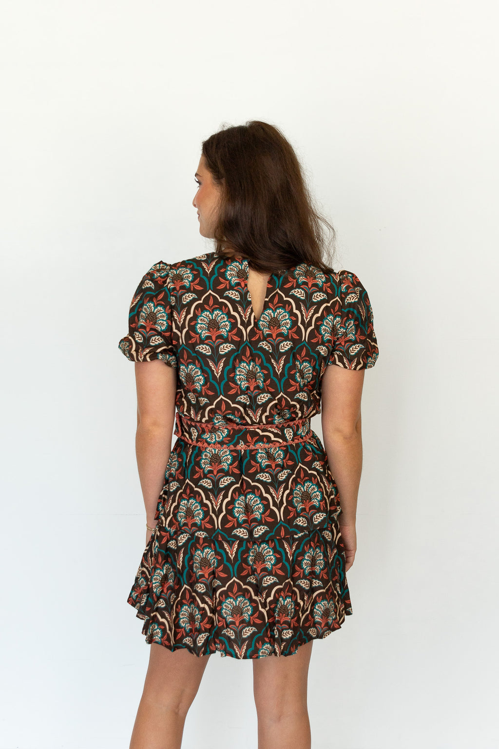 Monroe Floral Belted Mini Dress