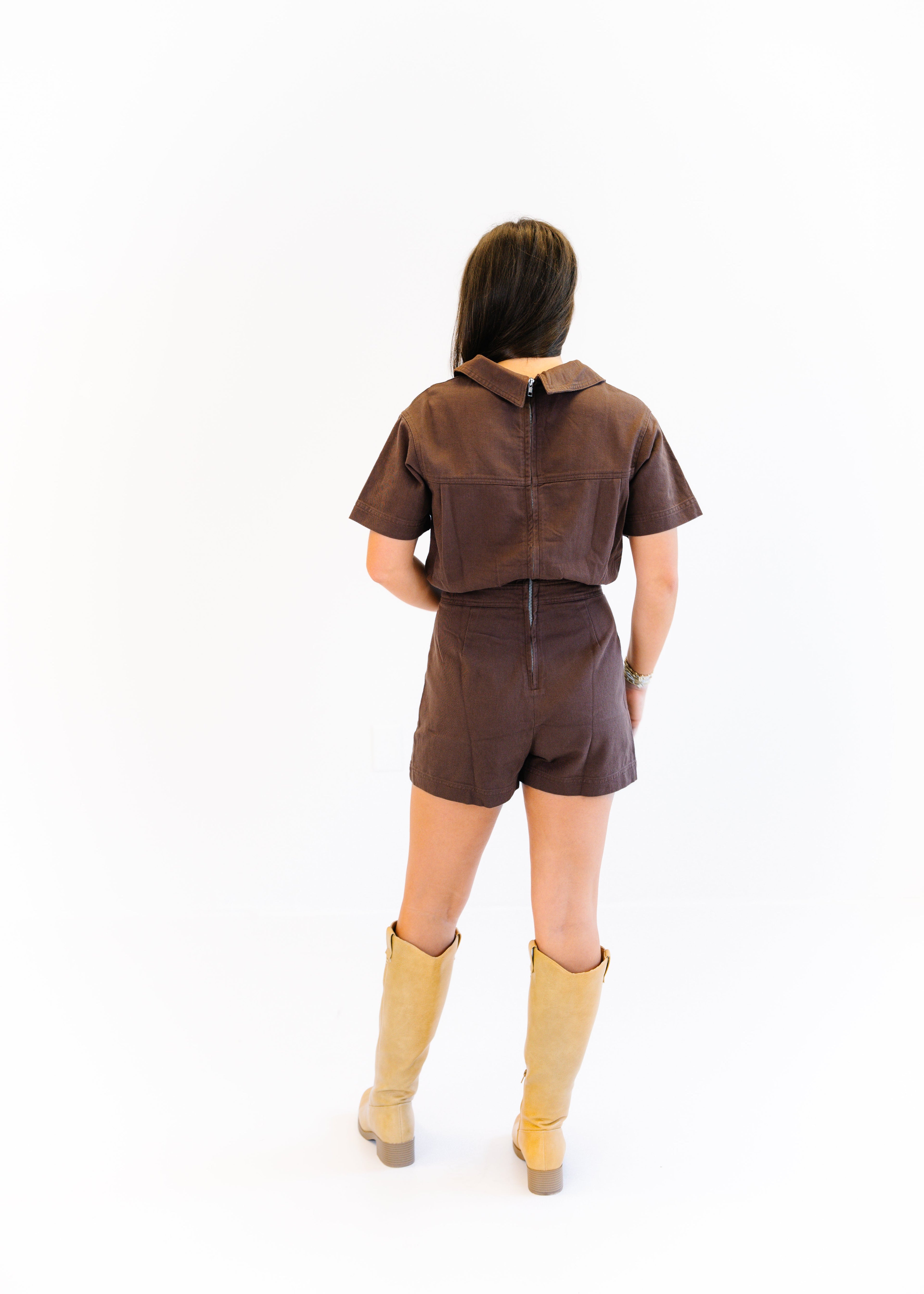 Alice Denim Romper